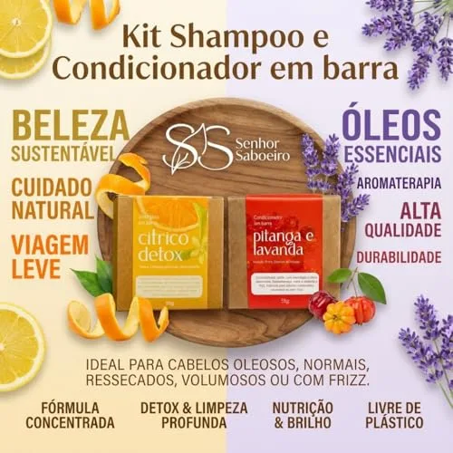 Kit de shampoo e condicionador em barra - foto 6