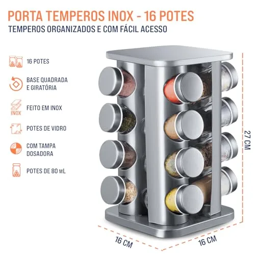 Porta-temperos giratório - foto 2