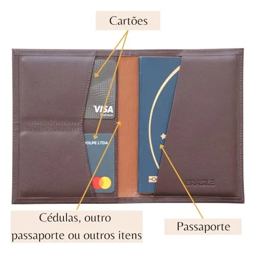 Porta-passaporte de couro - foto 3