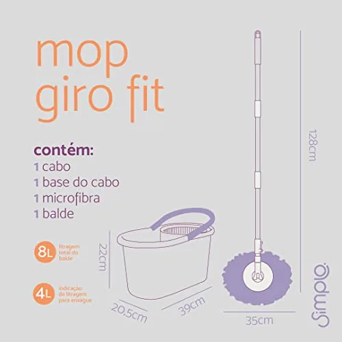 Mop giratório com balde - foto 4