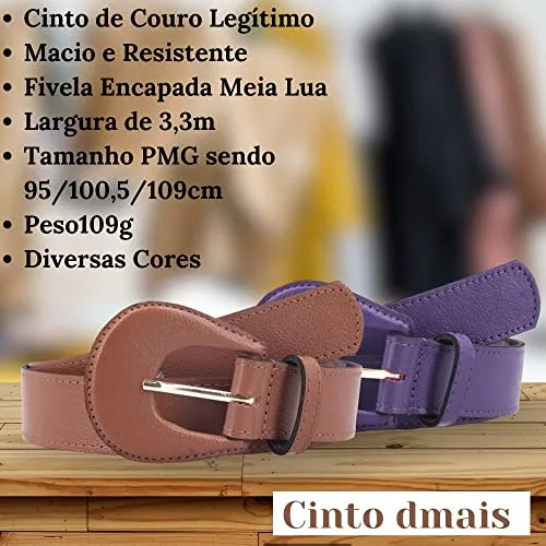 Cinto feminino de couro - foto 5