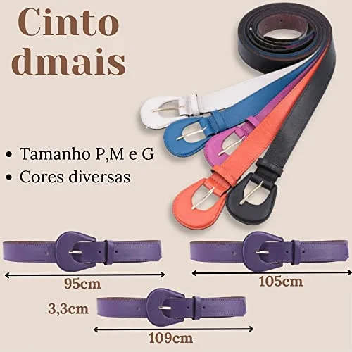 Cinto feminino de couro - foto 6