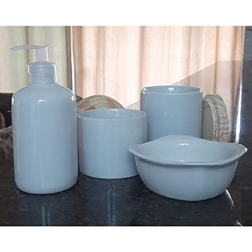 Kit de higiene branco em porcelana - foto 2