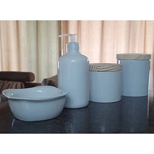 Kit de higiene branco em porcelana - foto 3