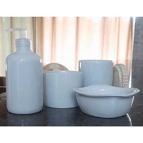 Kit de higiene branco em porcelana - foto 5