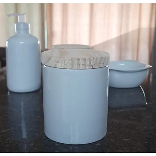 Kit de higiene branco em porcelana - foto 6
