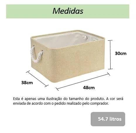 Cesto organizador de tecido - foto 6