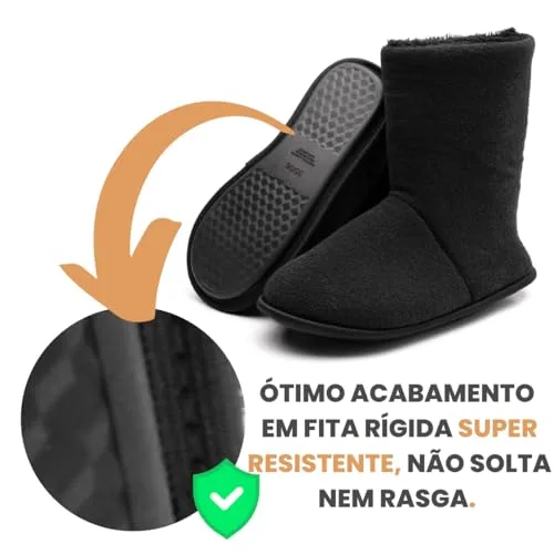 Pantufa masculina quentinha - foto 4