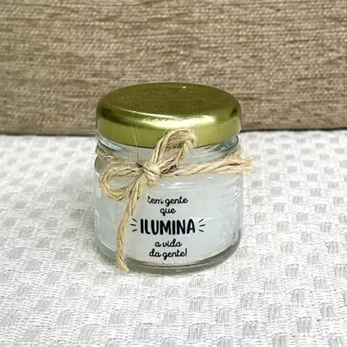 Mini velas personalizadas para lembrancinhas