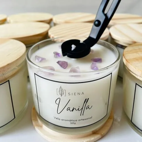 Vela aromática com ametista