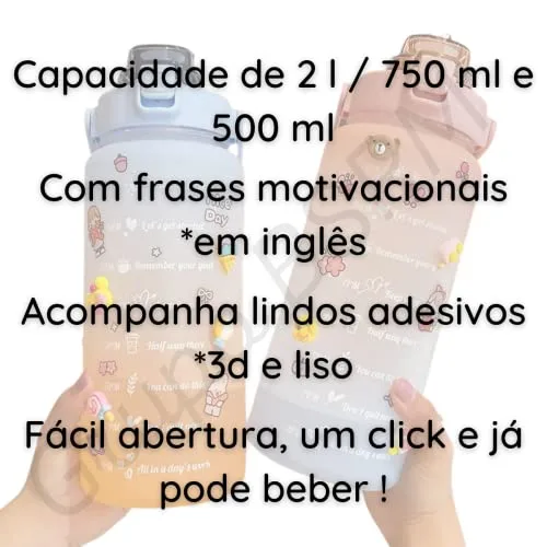 Garrafa de água motivacional - foto 4