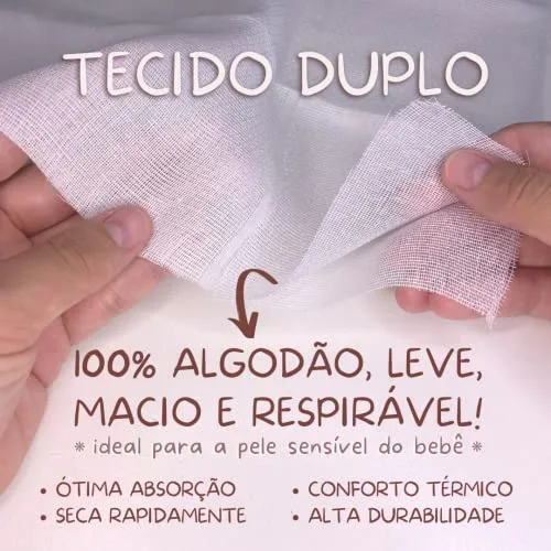 Enxoval com doze fraldas de pano - foto 6