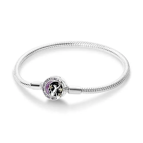 Pulseira com pingente e cristais