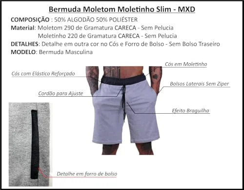 Kit de bermudas de moletom - foto 2