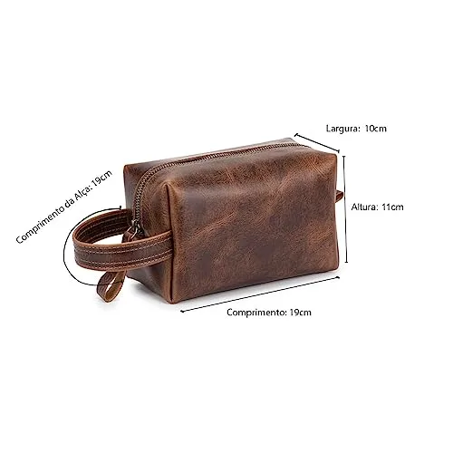 Necessaire de couro para viagem - foto 5