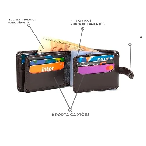 Kit de carteira e cinto de couro - foto 3