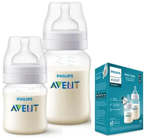 Kit de mamadeiras transparentes