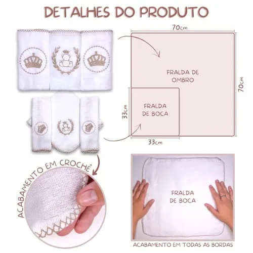 Kit de fraldas de pano cinza - foto 6
