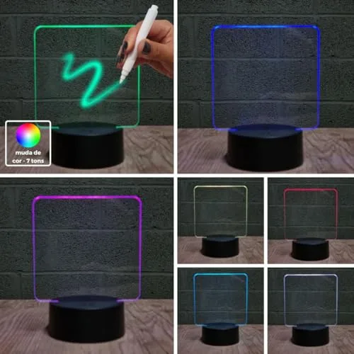 Luminária LED com lousa - foto 2