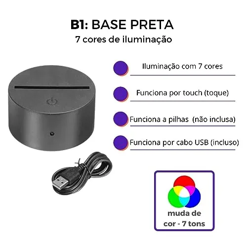 Luminária LED com lousa - foto 3