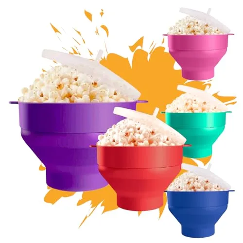 Pipoqueira de silicone para micro-ondas