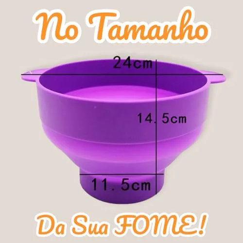 Pipoqueira de silicone para micro-ondas - foto 5