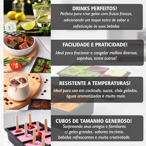 Forma de gelo de cubo grande - foto 2