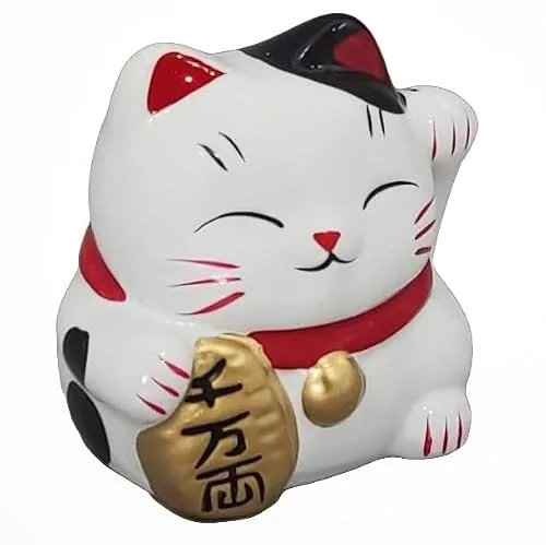 Gato da sorte em porcelana
