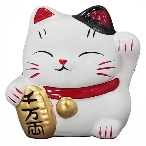 Gato da sorte em porcelana - foto 3