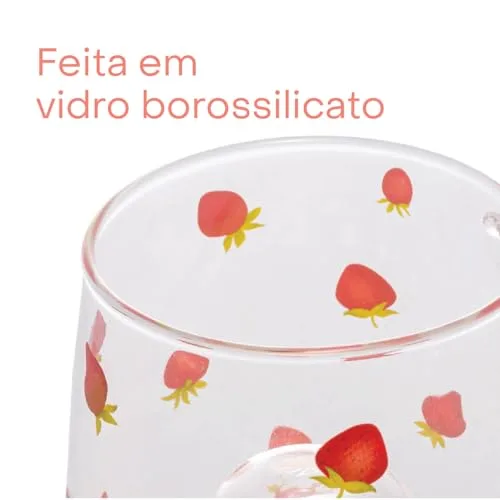 Caneca de vidro com pires - foto 2