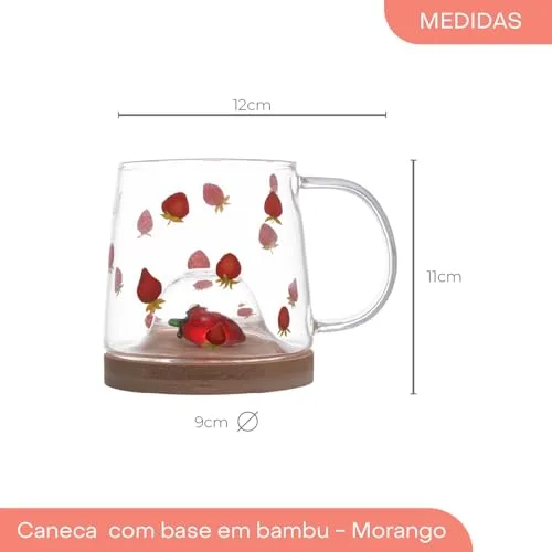 Caneca de vidro com pires - foto 3