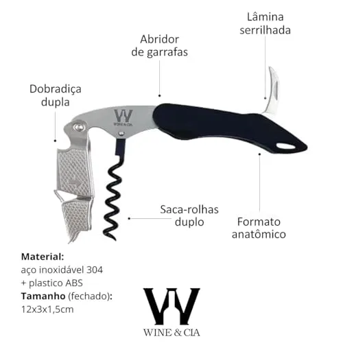 Abridor de vinho sommelier - foto 4