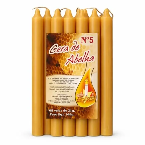 Kit de velas de cera de abelha
