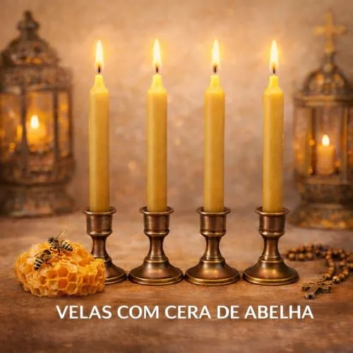 Kit de velas de cera de abelha - foto 2