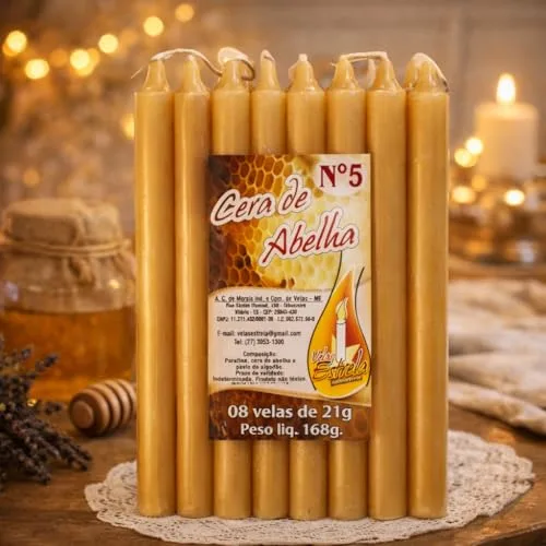 Kit de velas de cera de abelha - foto 6