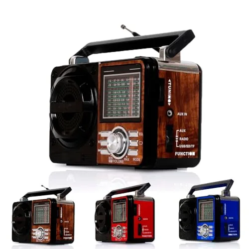 Rádio retrô com Bluetooth