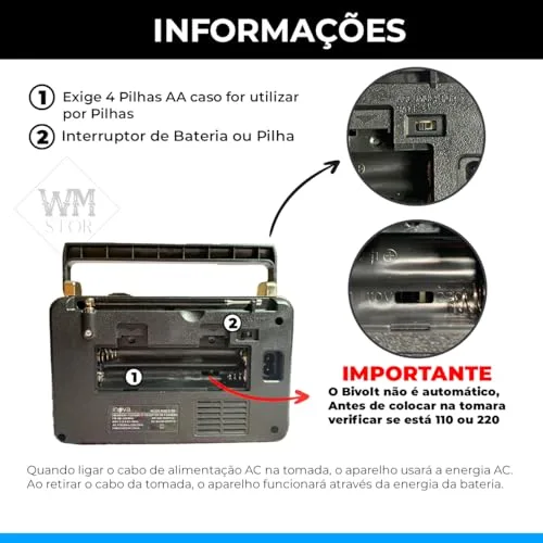 Rádio retrô com Bluetooth - foto 5