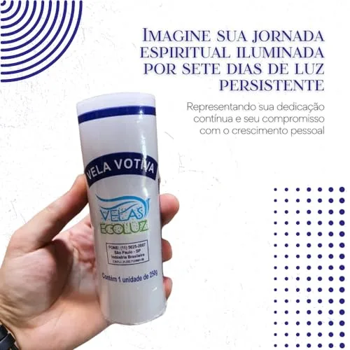Conjunto de velas votivas brancas - foto 3