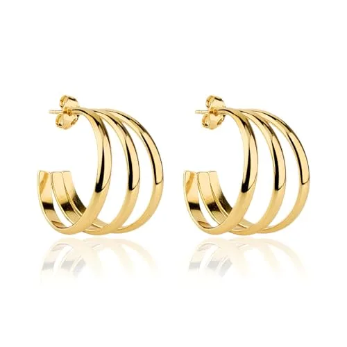 Brinco de argola dourado