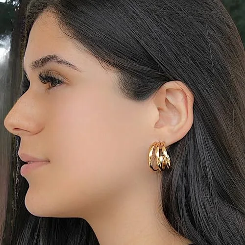 Brinco de argola dourado - foto 3