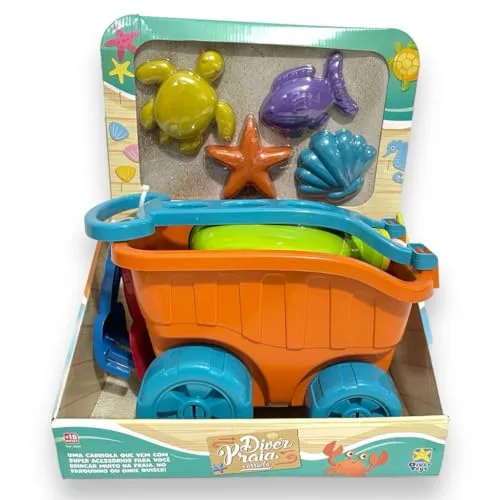 Carriola de praia com acessórios