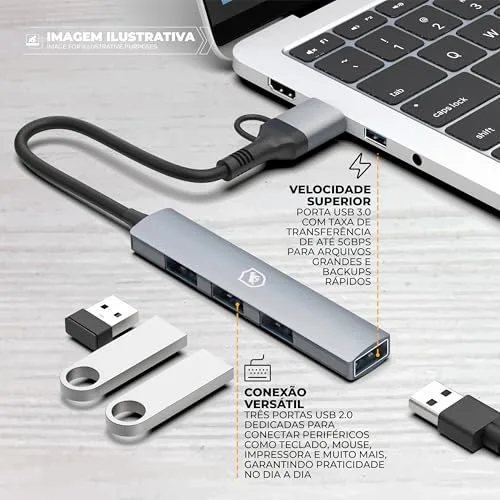 Hub USB-C multiportas - foto 3