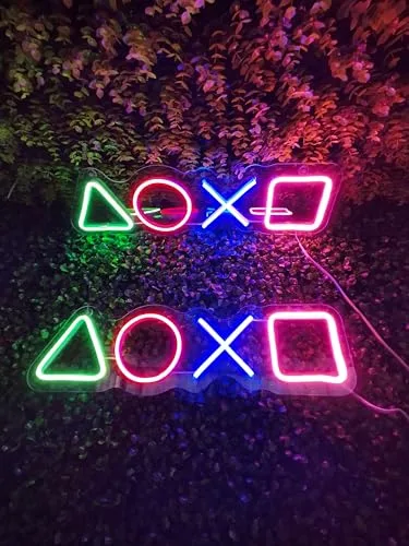 Luminária de neon com tema de videogame - foto 2