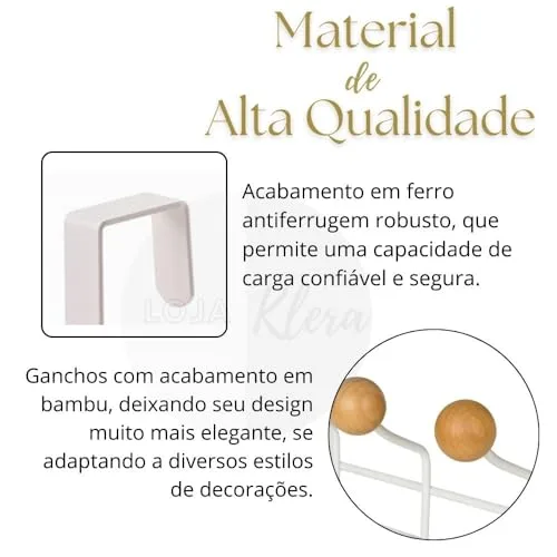 Cabideiro de porta sem furar - foto 4