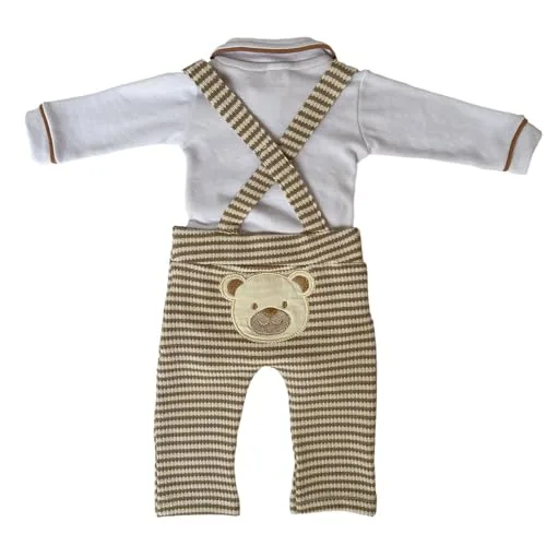 Conjunto branco com suspensório - foto 4