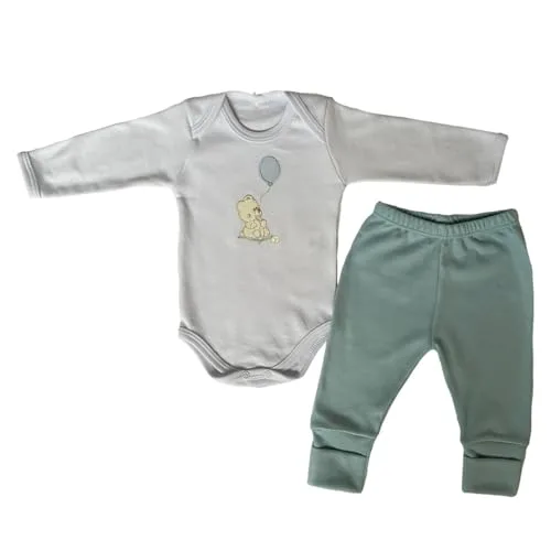 Conjunto pagão branco para recém-nascido
