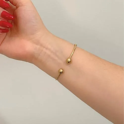 Bracelete dourado regulável - foto 2