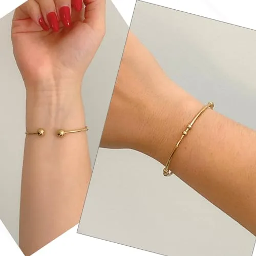 Bracelete dourado regulável - foto 5