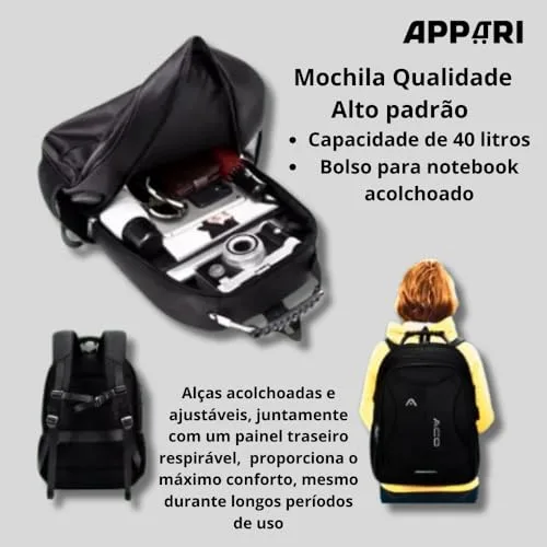 Mochila masculina para notebook - foto 2