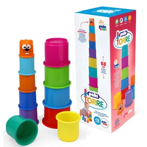 Torre de potinhos para empilhar